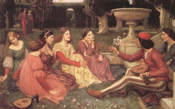 John William Waterhouse A Tale from The Decameron (mk41) oil painting image